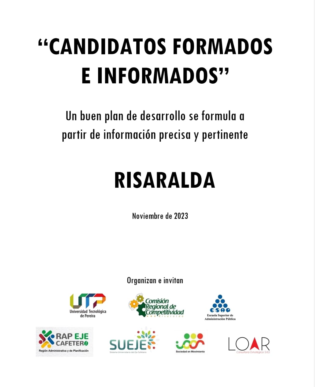 CARTILLA INDICADORES SOCIOECONOMICOS RISARALDA 2023
